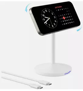 Anker MagGo Wireless Charger Stand iPhone 16 15W MagSafe Charging 360° Rotation - Picture 1 of 3
