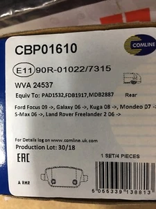 REAR BRAKE PADS FIT LAND ROVER FREELANDER 2 2006-2016 2.0 2.2 3.2 4X4 SI4 TD4 SD - Picture 1 of 1
