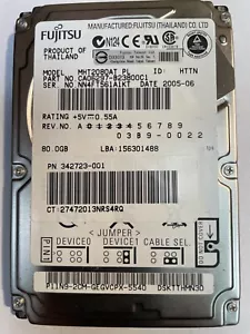 FUJITSU MHT2080AT PL P/N: CA06297-B23800C12.5" 80GB IDE - Bild 1 von 1