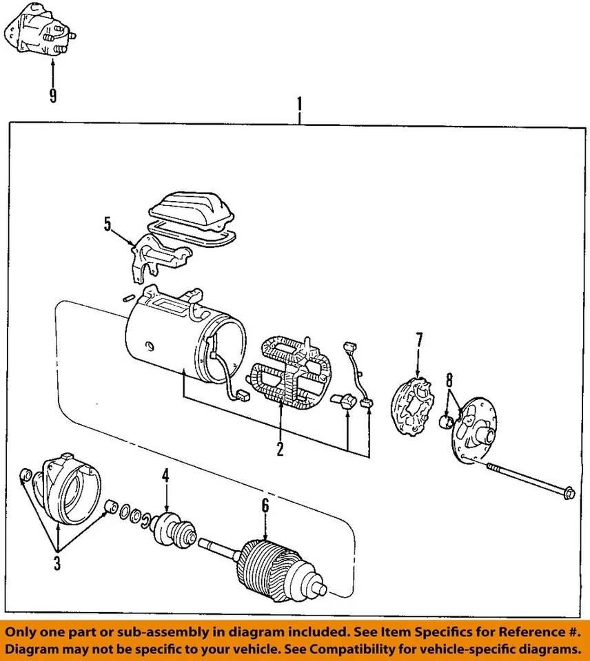 Arranque eléctrico izquierdo Ford OEM 92-05 Crown Victoria F7UZ11002AARM Foto 1 de 1