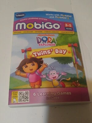 VTech Mobigo Dora the Explorer Twins Day Learning Game |New|  - Image 1 of 4