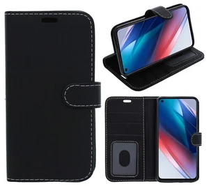 Per Oppo A17 Custodia, Cover, Flip Portafoglio, Folio, Pelle / Gel - Foto 1 di 16