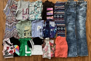 VGUC Girl's Size 10 10/12 12 Spring Summer Fall Clothing Lot Mix & Match 16 PCs - Picture 1 of 6
