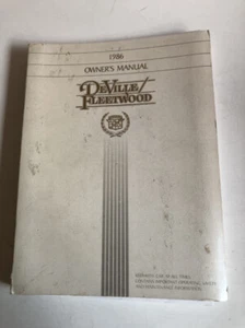 GM CADILLAC DE VILLLE FLEETWOOD Owner´s manual 1986 Handbook Handbuch BA - Picture 1 of 5