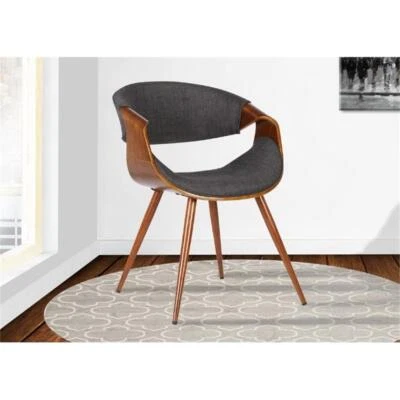 Hawthorne Collections Dining Chair in Walnut and Charcoal - Image 1 of 4