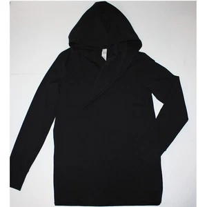 Ivivva by Lululemon Girl's On the Warm Side Wrap Long Cardigan in Black size 12 - Picture 1 of 6
