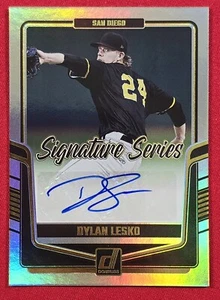 2024 Donruss DYLAN LESKO Signature Series #SS-DL Auto Padres Rays - Picture 1 of 3