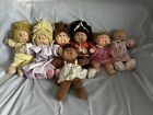 Cabbage Patch Kid Dolls Lot Of 5 Cpk And 1 Preemie And 1 Koosas Cat No Tag