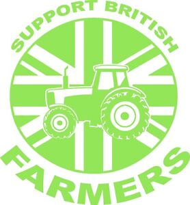 Support British Farmers, Tractor sticker, 4x4 Pickup Offroad sticker Vinyl decal