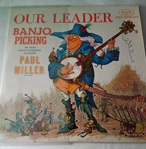 Paul Miller Our Leader Banjo Picking Red Vinyl Lp 1960 ORIG VG+/VG - Picture 1 of 5
