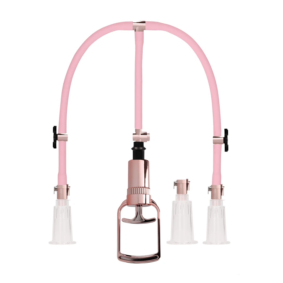Sextoys Femme Pompe à Seins et Clitoris Rose Gold - PUMPED - Photo 1/1