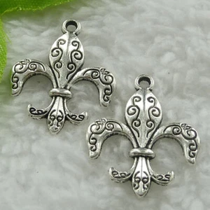 Spedizione Gratuita 260 pz Argento Tibet Bellissimo Ciondolo Charms 26x21mm B771 - Foto 1 di 2