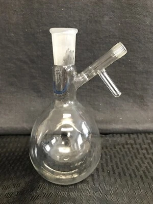TEC GLASS 500mL 24/40 Glass Airfree Schlenk Reaction Flask No Valve - Image 1 of 4