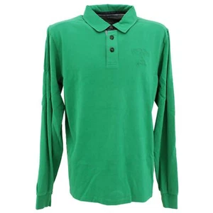 CALAMAR Herren langarm Polohemd Poloshirt T-Shirt Baumwolle green grün 28540 - Picture 1 of 2