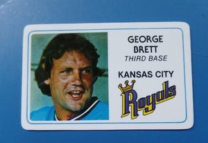 1981 Perma-Graphics Superstar Credit Cards #003 George Brett **FREE SHIPPING ***