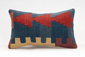 Decorative Pillow Cover, 12x20 in, Kilim Pillow, Turkish Pillow, Sofa Cushion - Picture 1 of 4