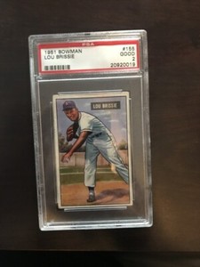 1951 Bowman Lou Brissie #155 psa 2