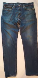 Levi Strauss 501 Jeans Made In Poland W34 L32 Dark Blue Washed Original 2016 - Picture 1 of 18