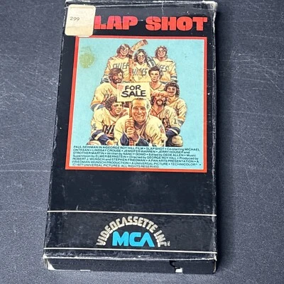 Slap Shot VHS Tape Comedy Hockey Paul Newman Hanson Brothers 1977 1980 - Image 1 of 4