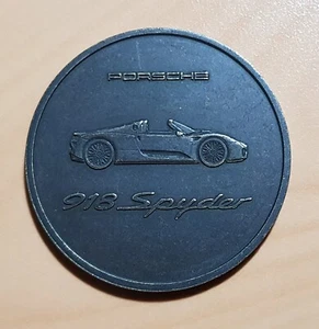 Porsche Münze Medaille 2014 Porsche 918 Spyder Art in motion - ORIGINAL - Picture 1 of 2