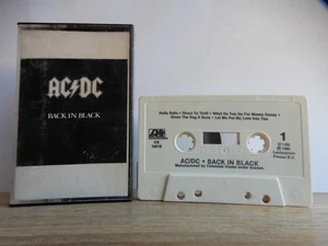 AC/DC ACDC BACK IN BLACK MUSIK KASSETTE MC TAPE 1980 ATLANTIC DOLBY USA - Bild 1 von 4