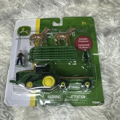 John Deere Licensed Farm Set Tomy 10 New Sealed - Image 1 of 2
