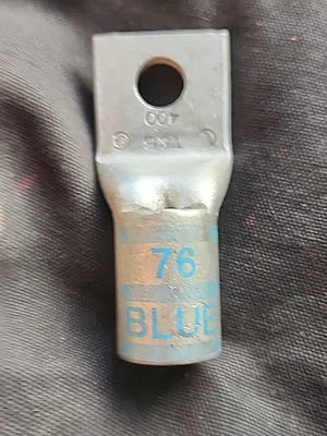 Thomas & Betts  400 MCM,  1/2" Single Hole,  Tin Plated Copper Compression Lug. - Image 1 of 3