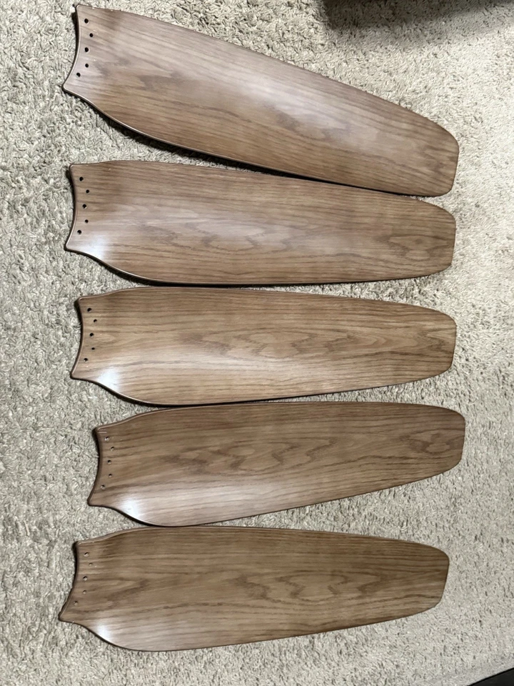 5X Plastic Fan Blades FOR Hampton Bay Ceva 54" 1008601948 Ceiling Fan READ - Image 1 of 4