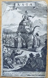 Title Page India - Original Engraving Dapper - 1672 - Picture 1 of 2