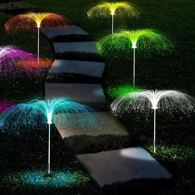 LiyuanQ Solar Garden Lights 5-Pack – LED Jellyfish, Colour-Changing, IP44 - Image 1 of 4