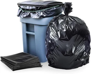 Bolsas base 95 en 96 gal negras 1 5 Mil 25 pzs resistente 61x68 uso industrial - Imagen 1 de 12