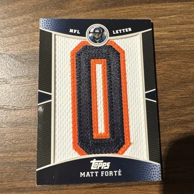 2009 NFL Letters Matt Forte Card Chicago Bears #PR-MF  - Image 1 of 4