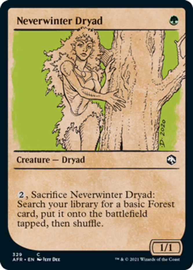 x1 Neverwinter Dryad - Showcase - Forgotten Realms - NM - MTG - Image 1 of 1
