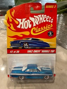 Hot Wheels Classics Series 2 1962 Chevy Bubble Top #2 w/Chrome 5Sp White Line - Picture 1 of 1