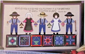 Angenehme Einheit - Magazin Kreuzstichmuster - Psalm 133:1 Amish Quilts - Bild 1 von 1
