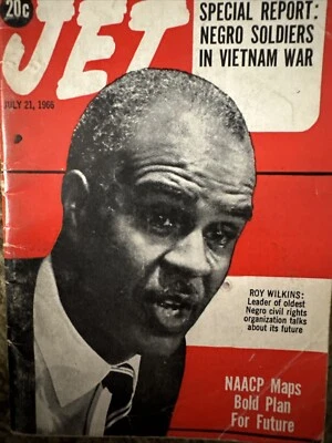 Roy Wilkins NAACP July 21, 1966 JET Magazine Vietnam War - Image 1 of 4