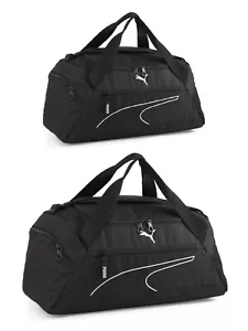 Puma Fundamentals Sports Bag Holdal Duffle Gym Bag Black Size Small or Medium - Picture 1 of 6