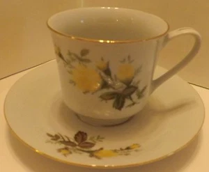 Kaffeetasse 10oz mit Teller 5 3/4 h gefüllt mit Wachsfarbe und Duft Ihrer Wahl - Bild 1 von 2
