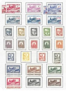 French Tunesia stamps 1931 Collection of 32 stamps CAT VALUE $170 - Picture 1 of 1