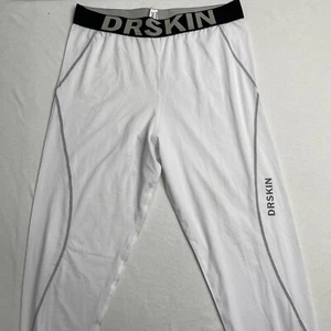 DRSKIN Men Thermal Wintergear Cold Compression Tight Sport Base Layer White 2XL - Picture 1 of 9