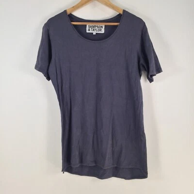 Sampson & Taylor Hombre Camiseta Talla S Azul Marino Manga Corta Cuello Redondo 095108 Foto 1 de 4