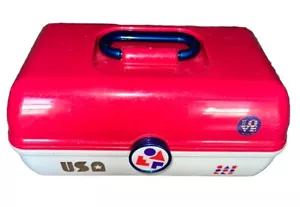 Caboodles Glittery Red USA Case Model 5626 Made In USA - Picture 1 of 15