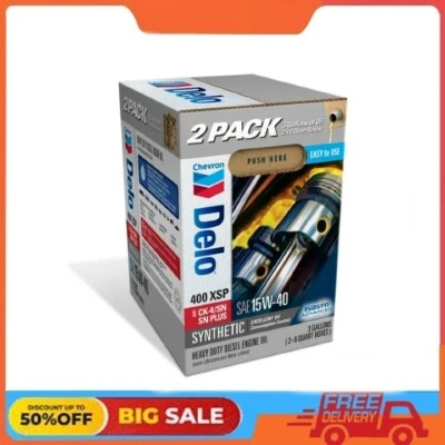 DELO XSP Aceite de motor diésel totalmente sintético SAE 15W-40 3 galones Estuche de cambio inteligente Foto 1 de 4