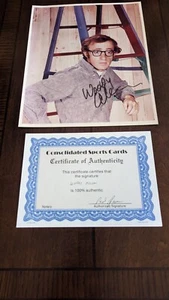 Woody Allen handsigniertes 8x10" FOTO Regisseur SCHAUSPIELERLEGENDE Baldwin mit COA - Bild 1 von 5