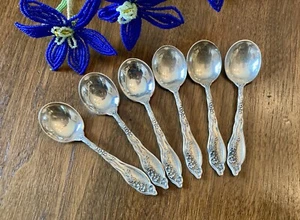 Set(6) Cucchiai di Cioccolato International Sterling MILLE FLEURS 3/4” - Foto 1 di 4