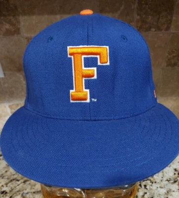 University of Florida Gators Large Logo Fitted Hat Cap Men Blue Size 6 3/4 - Image 1 of 4