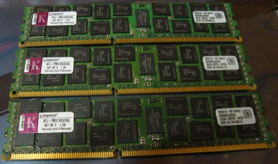 KINGSTON KFJ-PM313K3/24G S26361-F3285-L535 / S26361-F3285-E535 3x 8GB DDR3-DIMM - Bild 1 von 1