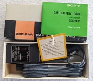NOS Vintage SONY Car Battery Cord with Stabilizer DCC-2AW - Picture 1 of 4