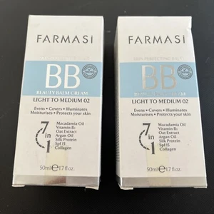 FarmasI BB Beauty Balm Cream Hydrating Effect SPF 15 50ml 1.7fl. Oz Light-med 02 - Picture 1 of 5