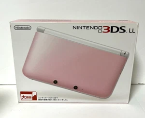 [S-rank] Nintendo 3DS LL XL console Pink White with Charger Stylus With BOX - Picture 1 of 12